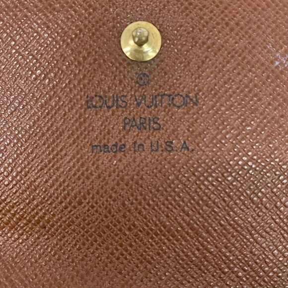 LOUIS VUITTON Porte Monnaie Billets Cartes Credit M61652 Monogram SD0020 - Picture 5 of 9